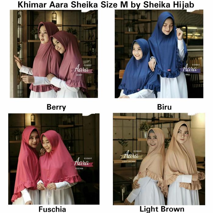 Khimar Aara Size M Jilbab Instan Syari Cantik by Sheika Hijab