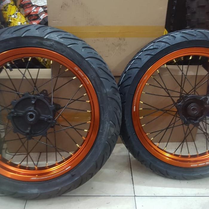 wheelset supermoto banset supermoto honda crf150 scarlet expedition