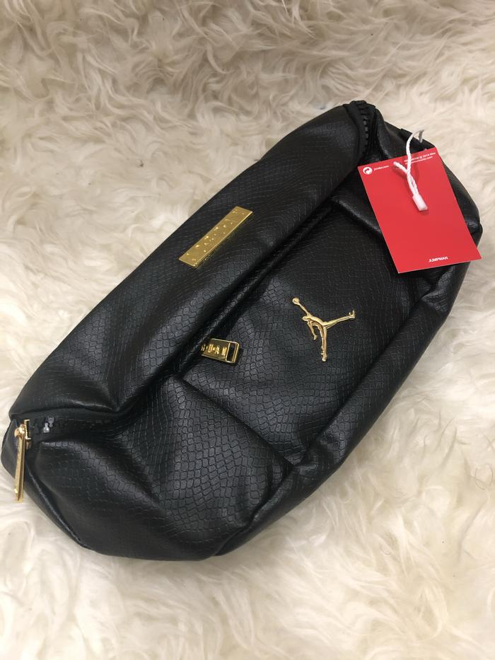 Waistbag air jordan black gold