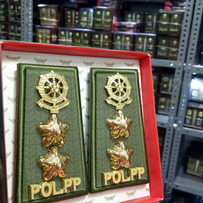 PANGKAT PDH POLPP GOL 4A LIST KHAKI - EXCLUSIVE Kain