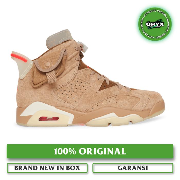 Nike Air Jordan 6 Retro x Travis Scott British Khaki / Sail