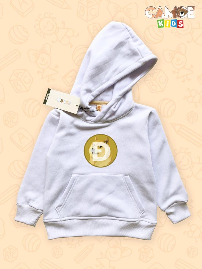 Jaket hoodie anak Kids premium doge coin koin