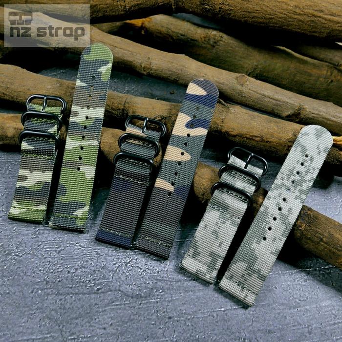 [ ZP2 ] Quick Release Zulu Strap Camo 2 Pcs Style Strap Smartwatch