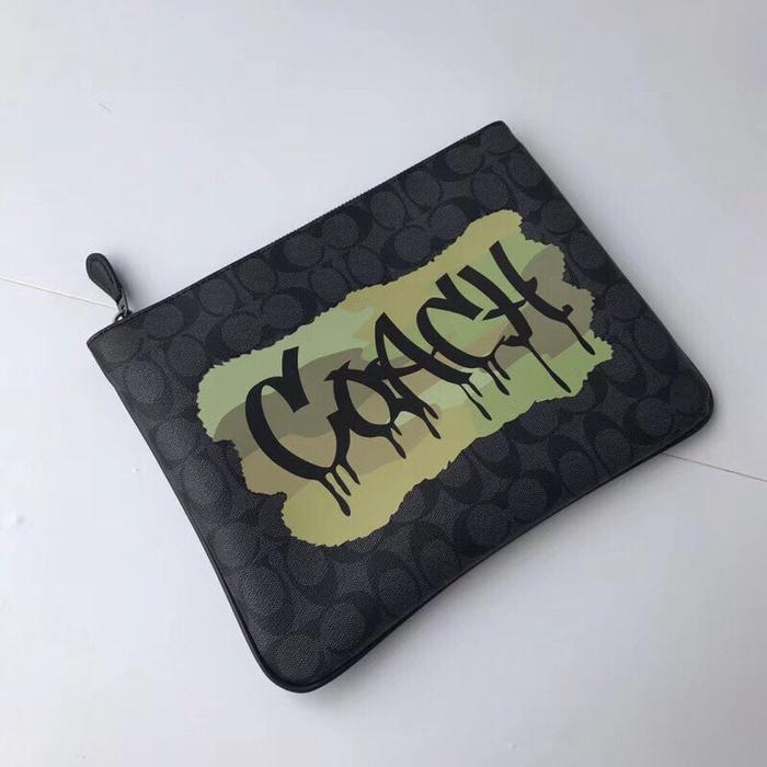 Coach Pouch In Signature Canvas With Graffiti-31515