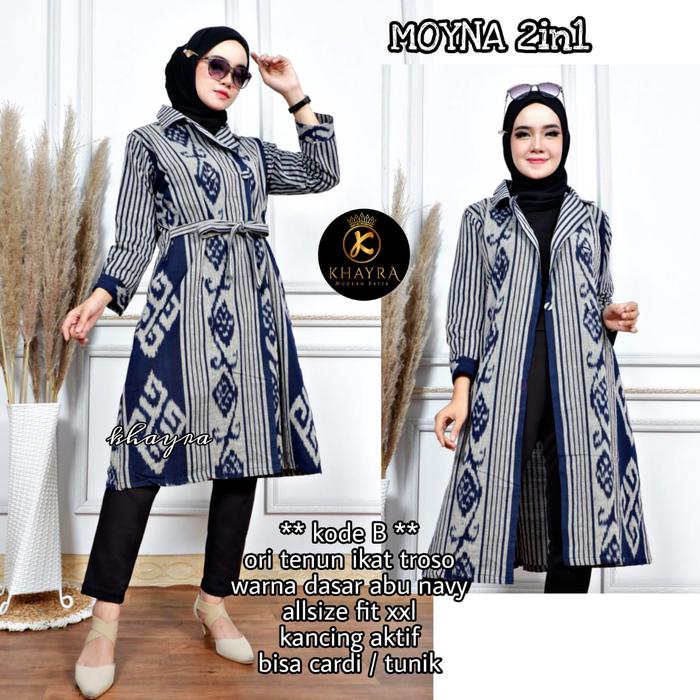 Moyna Cardi Tenun Batik