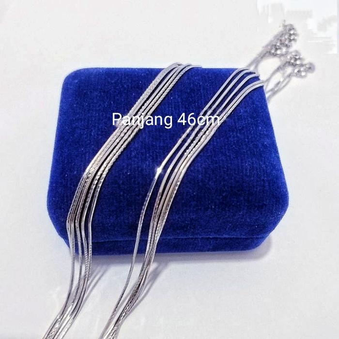 Kalung Pria wanita Kalung Silver S925 lapis emas putih