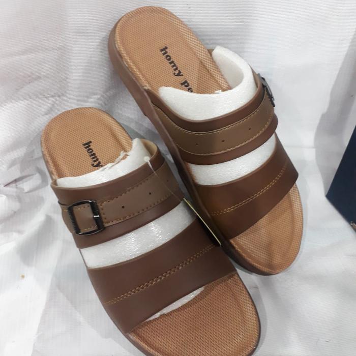 sandal casual pria ban 2 homyped original atmos-02 coklat