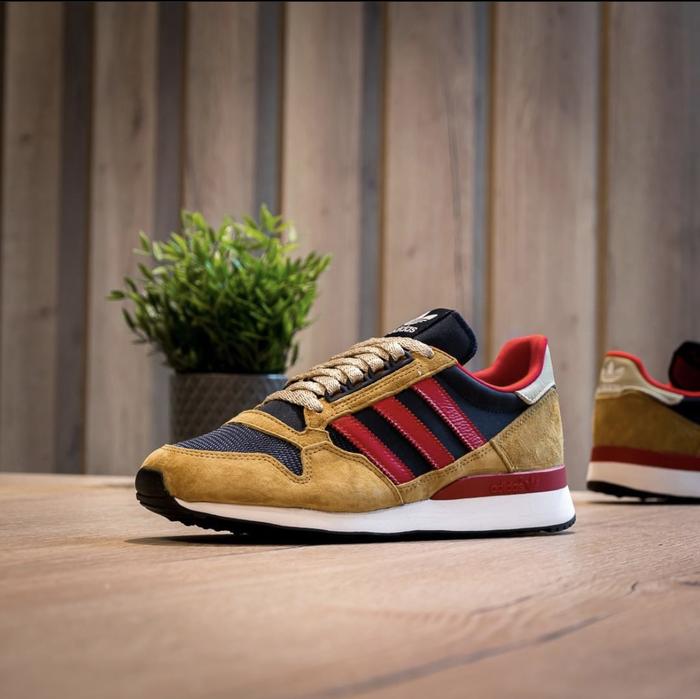 sepatu adidas zx 500 mesa scarlet original