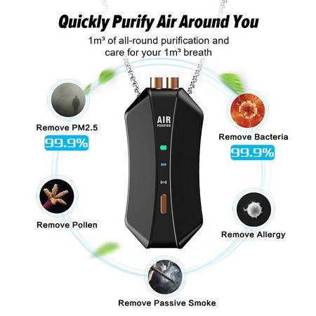 Kalung Pembersih Udara Ionizer M10 Kalung Purifier Negative Ionizer