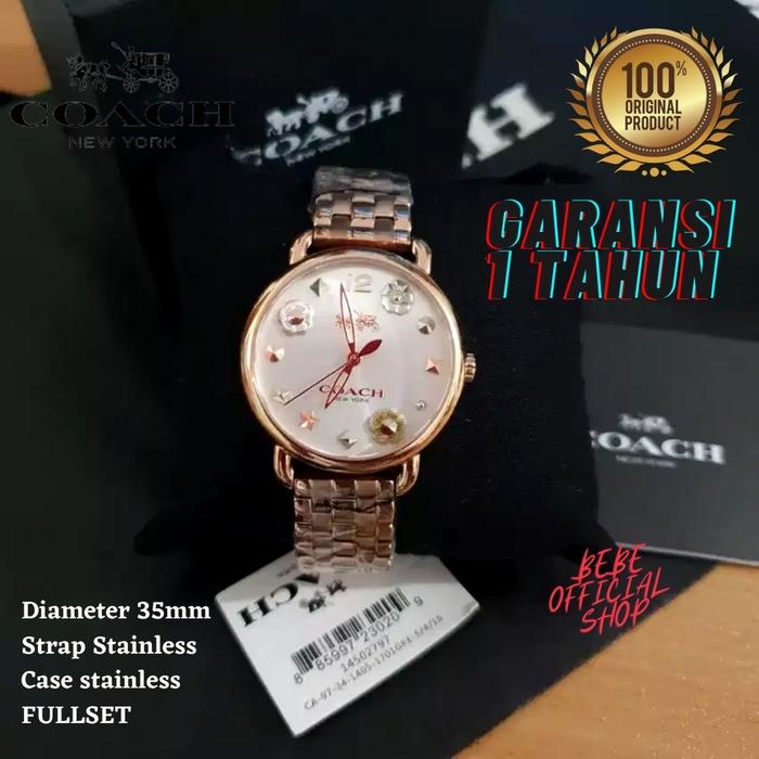 [ORIGINAL] Jam Tangan COACH Delacey Iconic Rosegold / Jam Wanita Asli