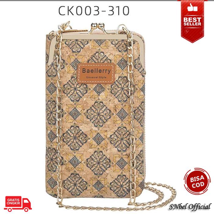 Tas selempang tas mini dompet HP kulit import wanita murah CK003