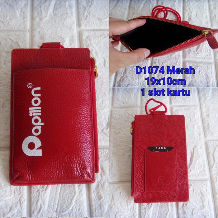 Dompet HP Handphone Papillon Original D1074 Merah