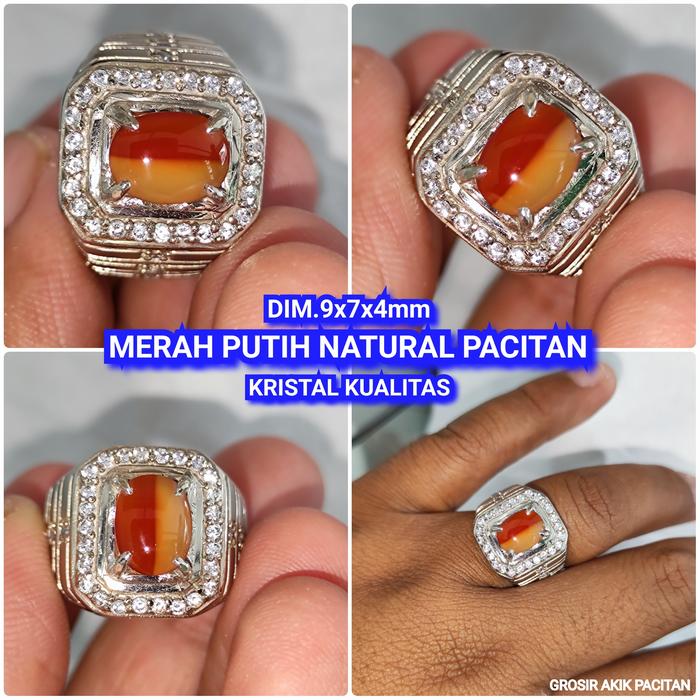 MERAH PUTIH NATURAL PACITAN SIZE SIMPEL KRISTAL