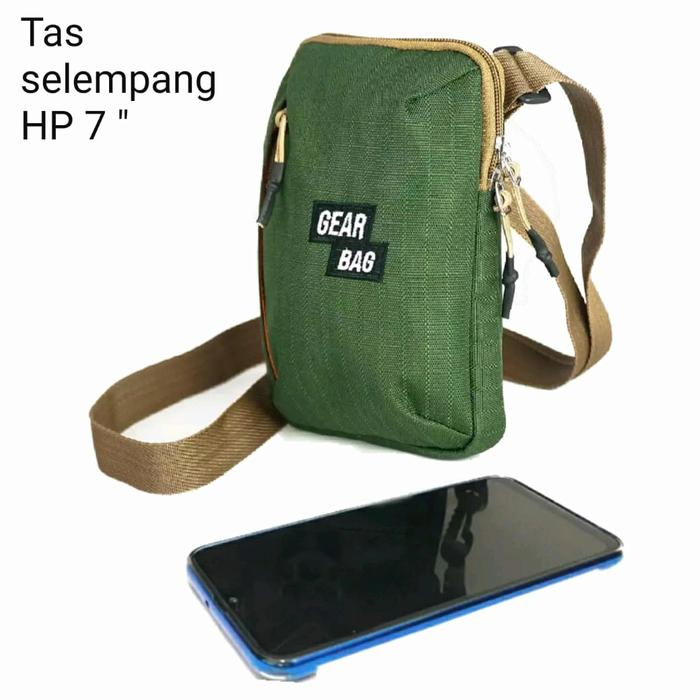 Tas selempang pria dan wanita-Tas HP 7 inchi-Tas pinggang
