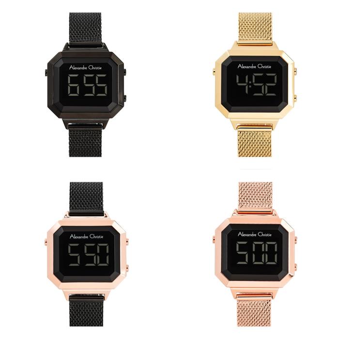 JAM TANGAN WANITA ALEXANDRE CHRISTIE AC 9338 / AC9338 DIGITAL ORIGINAL