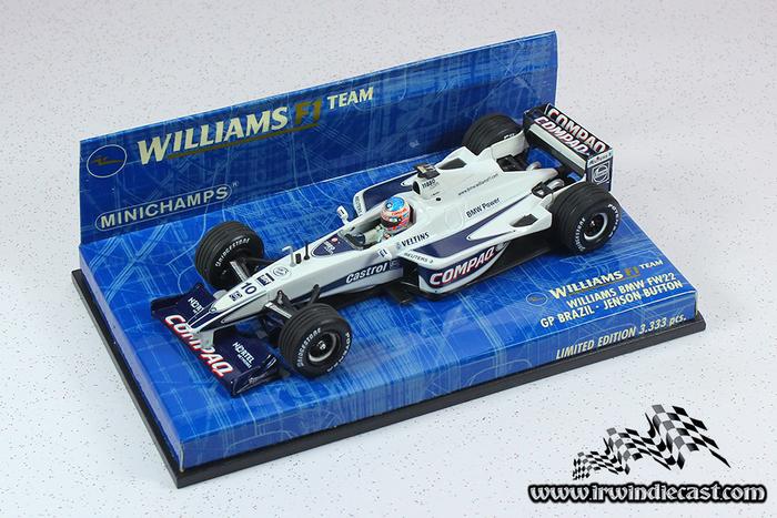 Williams FW22 BMW of Jenson Button - GP Brazil