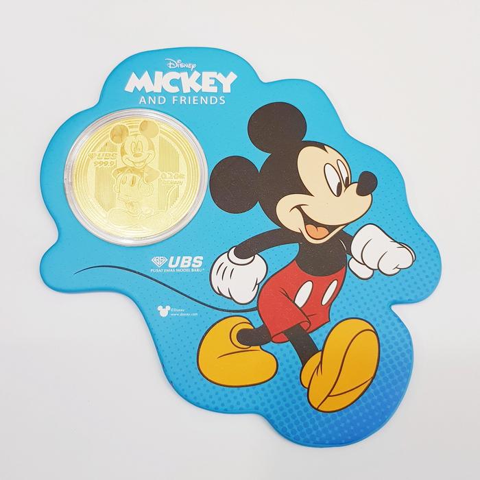 LOGAM MULIA UBS MICKEY MOUSE 0.2 GR - KOIN EMAS MICKEY MOUSE
