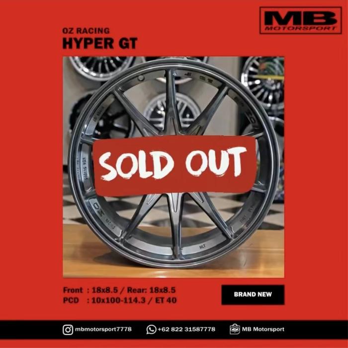 Velg OZ Racing Hyper GT R18 (Replica)