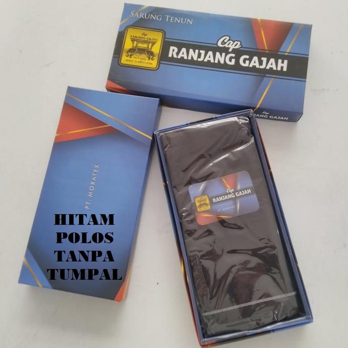 Sarung Ranjang Gajah HITAM TANPA TUMPAL Kualitas premium