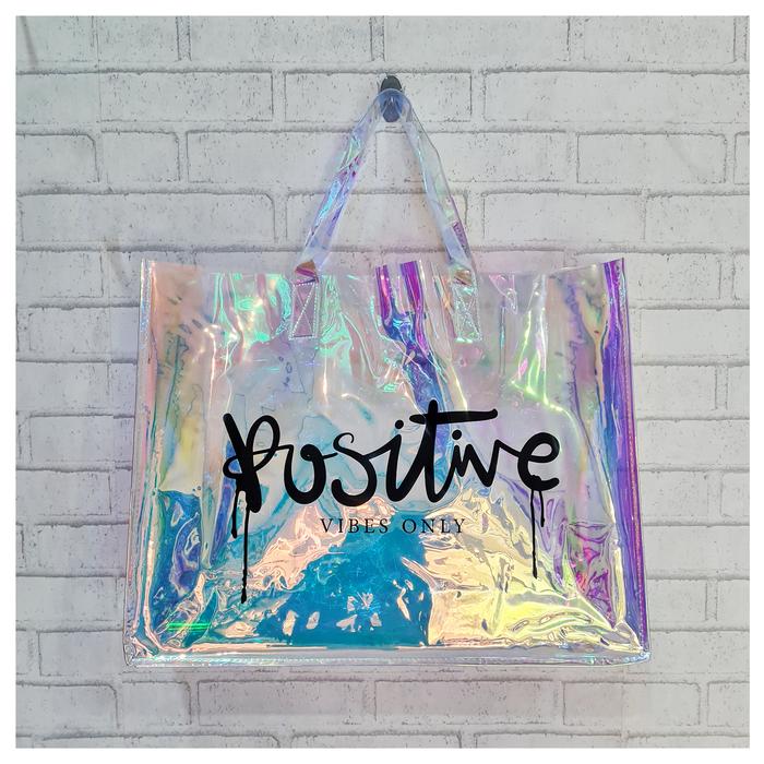 Tote Bag Bahan Mika Hologram/ Goody Bag Hologram