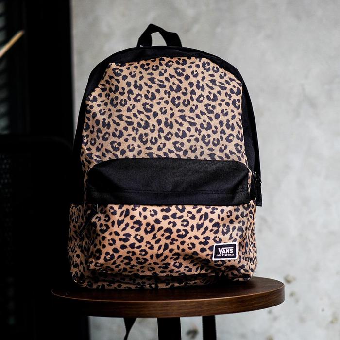 Vans Realm Classic Backpack Leopard Schoolbag