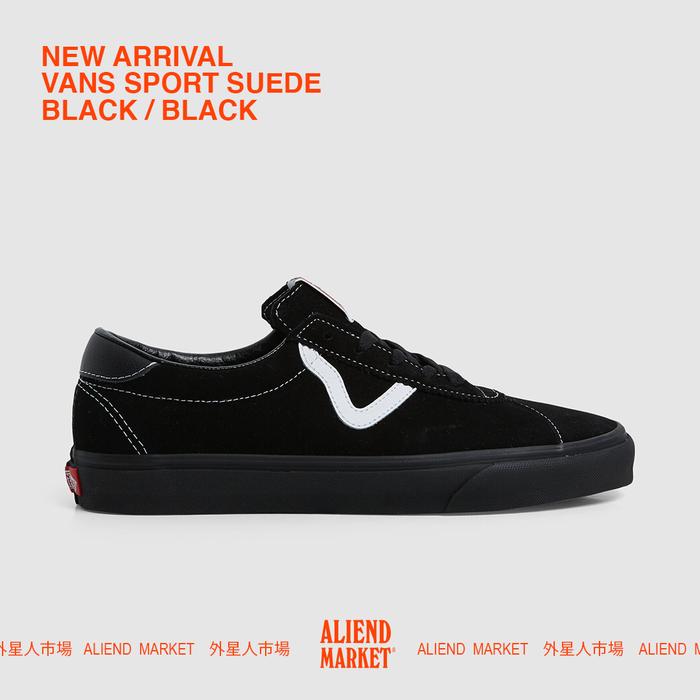 VANS SPORT SUEDE CLASSIC BLACK / BLACK ORIGINAL BNIB RESMI PT NAVYA