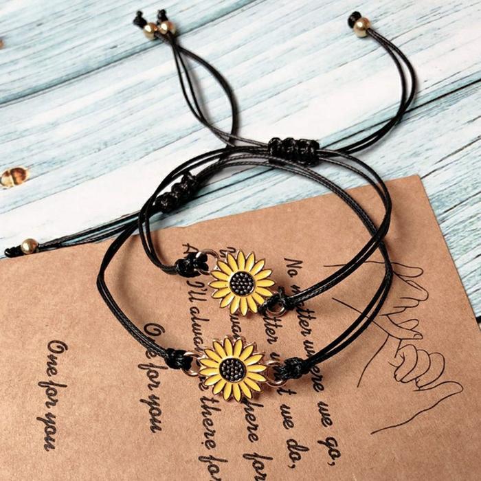 Sunflower Bracelet isi 2pcs / Gelang bunga matahari isi 2pcs