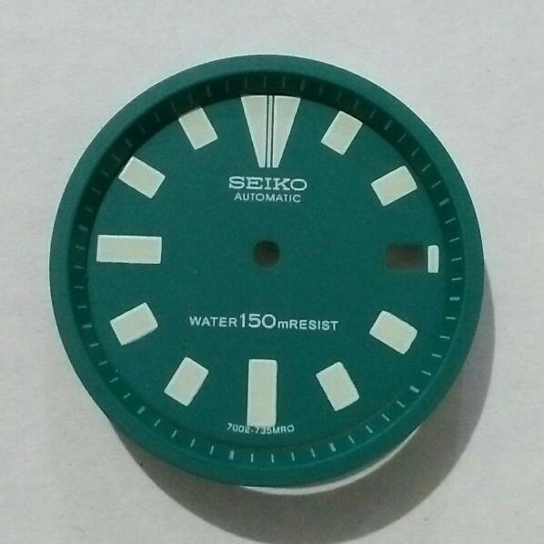 Dial seiko diver 7002 7009 green MOD
