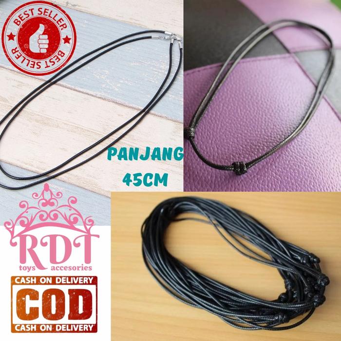 Kalung tali Korea hitam