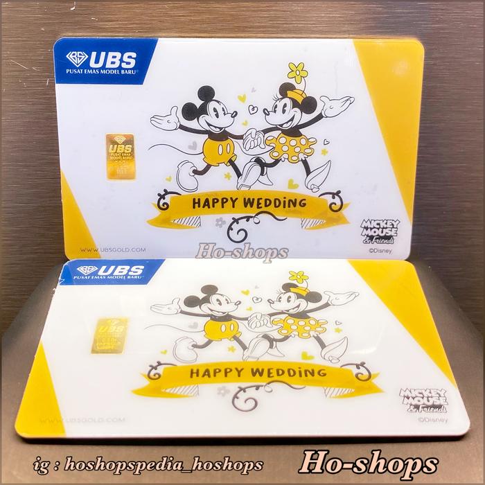 Logam Mulia UBS 0.5 Gram - Happy Wedding Series Gift Disney 99.99%