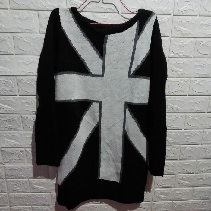 PL dress tunik import bahan rajut LD 80-90