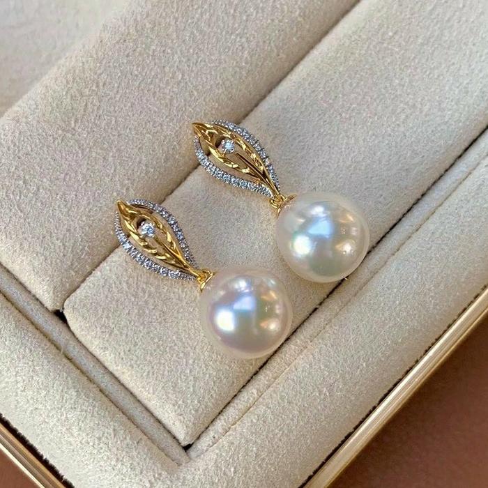 anting emas 22 karat 916 mutiara laut grade A original asli lombok