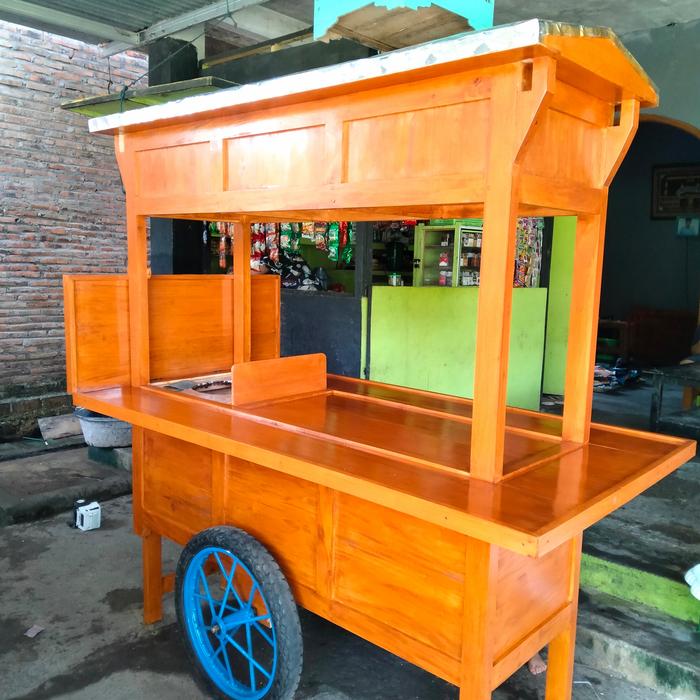 rombong angkringan gerobak roda
