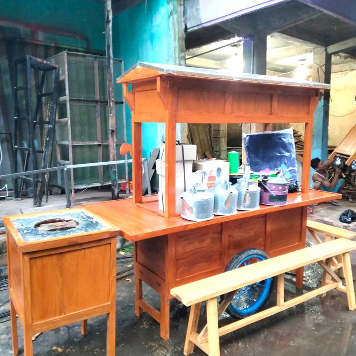 gerobak angkringan fullset peralatan