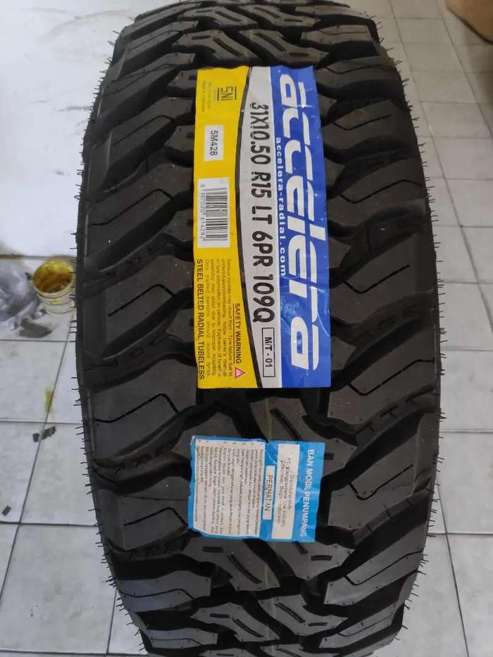 ban mobil offroad 31 10,5 ring 15 accelera mt 01 free pasang