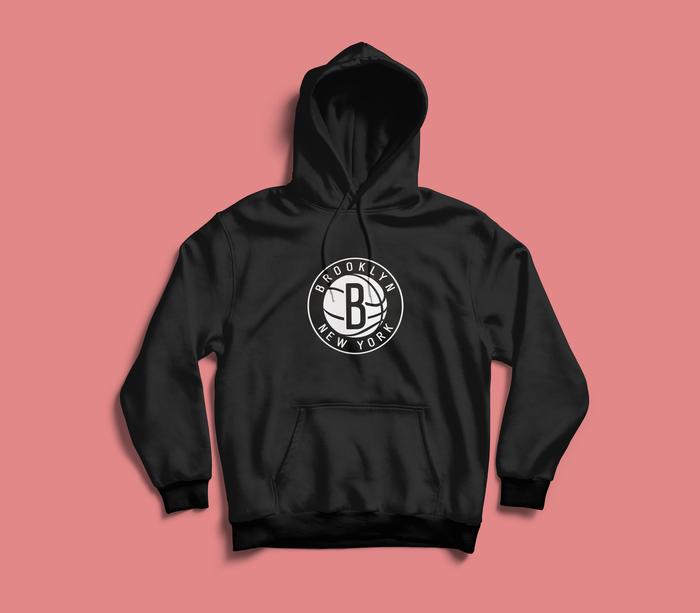 HOODIE BASKET NBA BROOKLYN NETS LOGO JAJE HOODIE