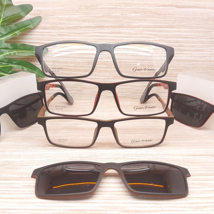 frame kacamata clip on polarized GNA GAG5002