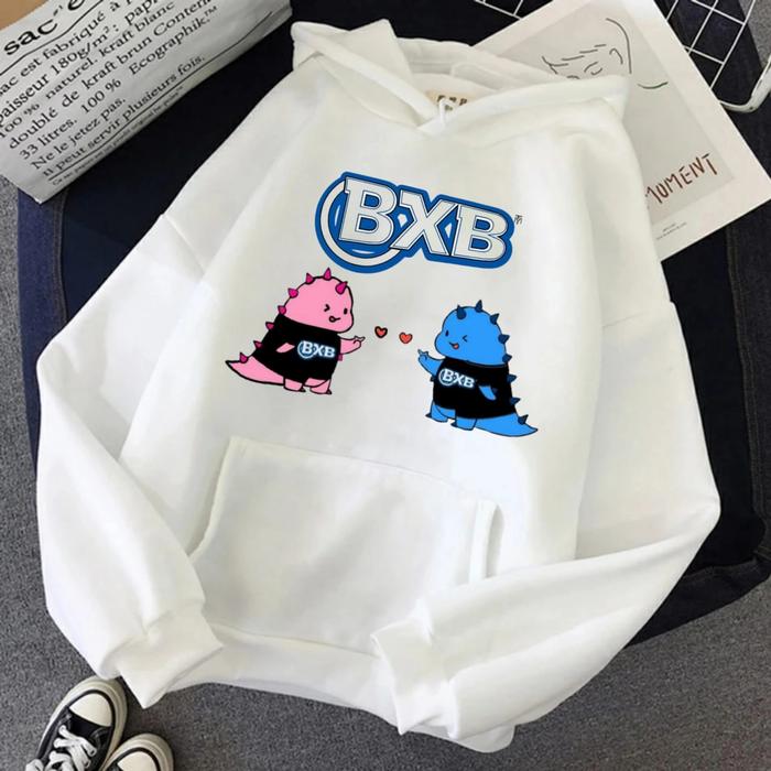 Hoodie Bxb Betrand Peto Jaket All Size M Warna Abu Biru Hitam