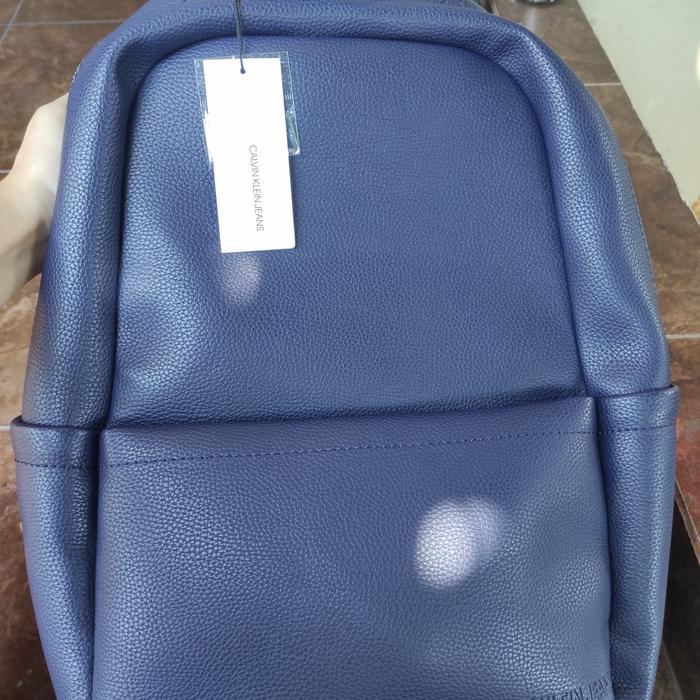 Tas Backpack Pria Original Branded Calvin Klein Navy