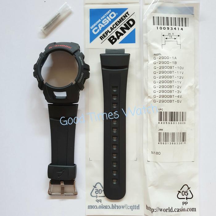 PAKET STRAP BEZEL G-SHOCK G-2900F-1V G 2900F G 2900 CASIO ORIGINAL