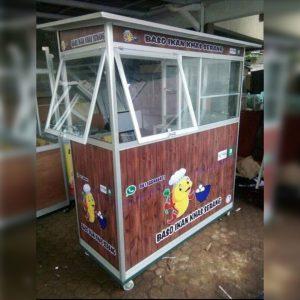 Gerobak Aluminium Bakso Ikan Bakso Mie Ayam Alumunium Murah