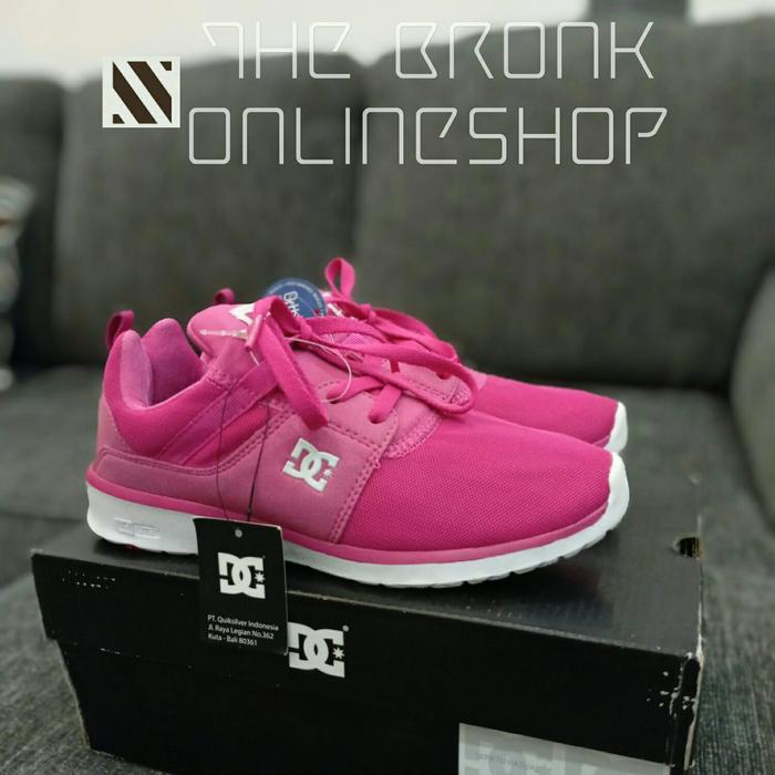 DCSHOE Kids atau Sepatu DC Pink Kids Size 37 Raspberry Original