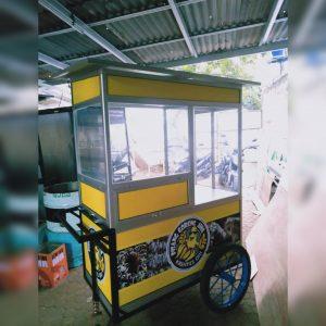 Gerobak Alumunium Pisang Goreng Gorengan Aluminium