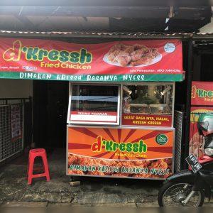 Gerobak Aluminium Fried Chicken Gorengan