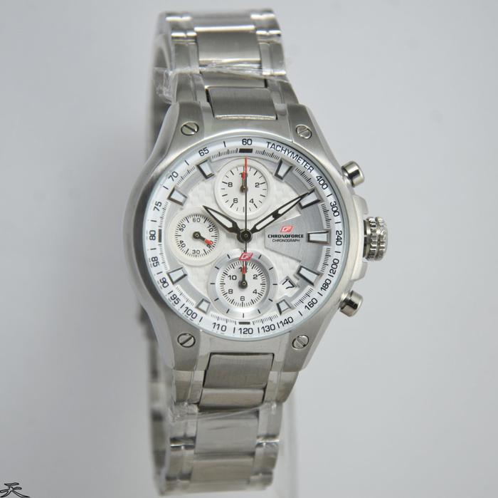 CHRONOFORCE CF 5207LS,CR - Jam Tangan Wanita Original - Silver