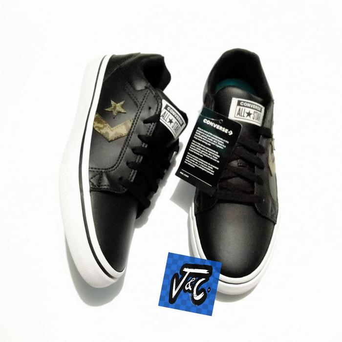 Sepatu Converse El Distrito 2.0 Leather Ox Black Camo Murah
