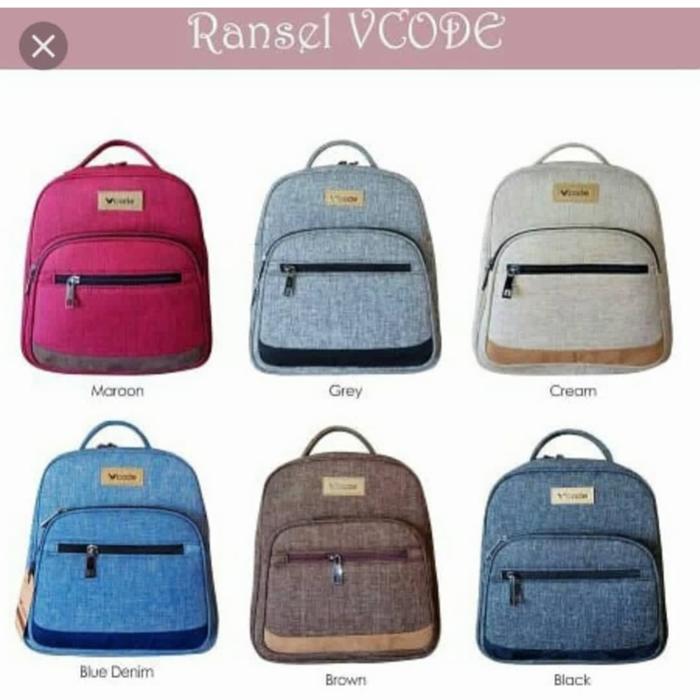 Tas Ransel Mini Vcode || Backpack Etnik Vcode Mammora Murmer Brandedo