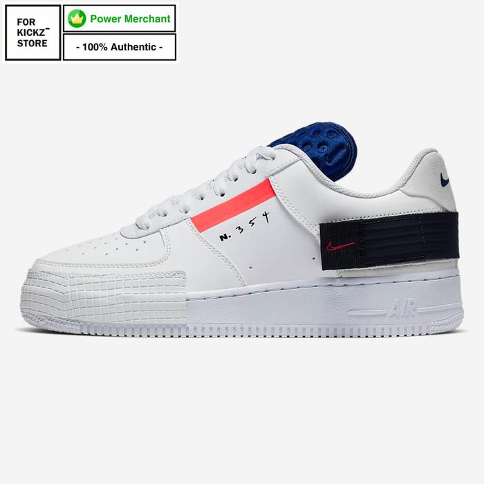 NIKE AIR FORCE 1 TYPE N354 SUMMIT WHITE RED ORBIT