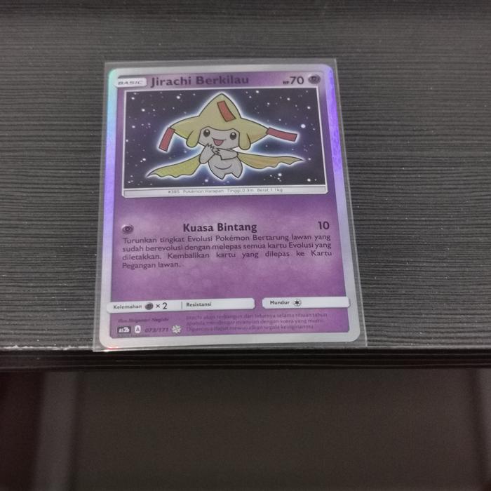 jirachi berkilau shiny pokemon tgc indonesia