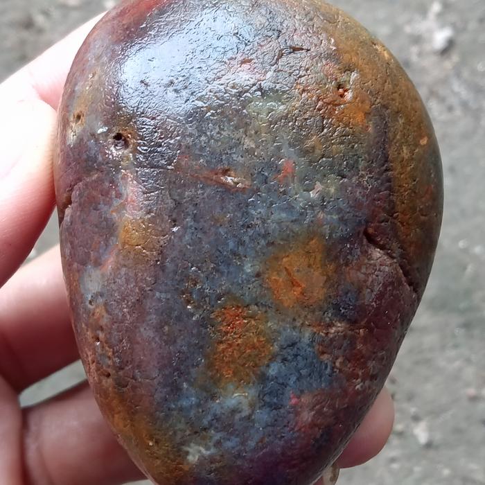 Batu Pancawarna Ujung Tanjung ( Bahan Akik - bukan bacan obi opal )